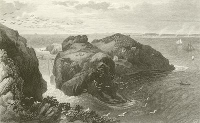 Carrick A Rede, Küste von Antrim, Irland von Thomas Mann Baynes